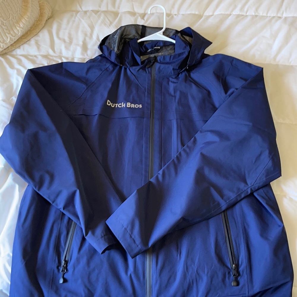 Dutch Bros rain coat